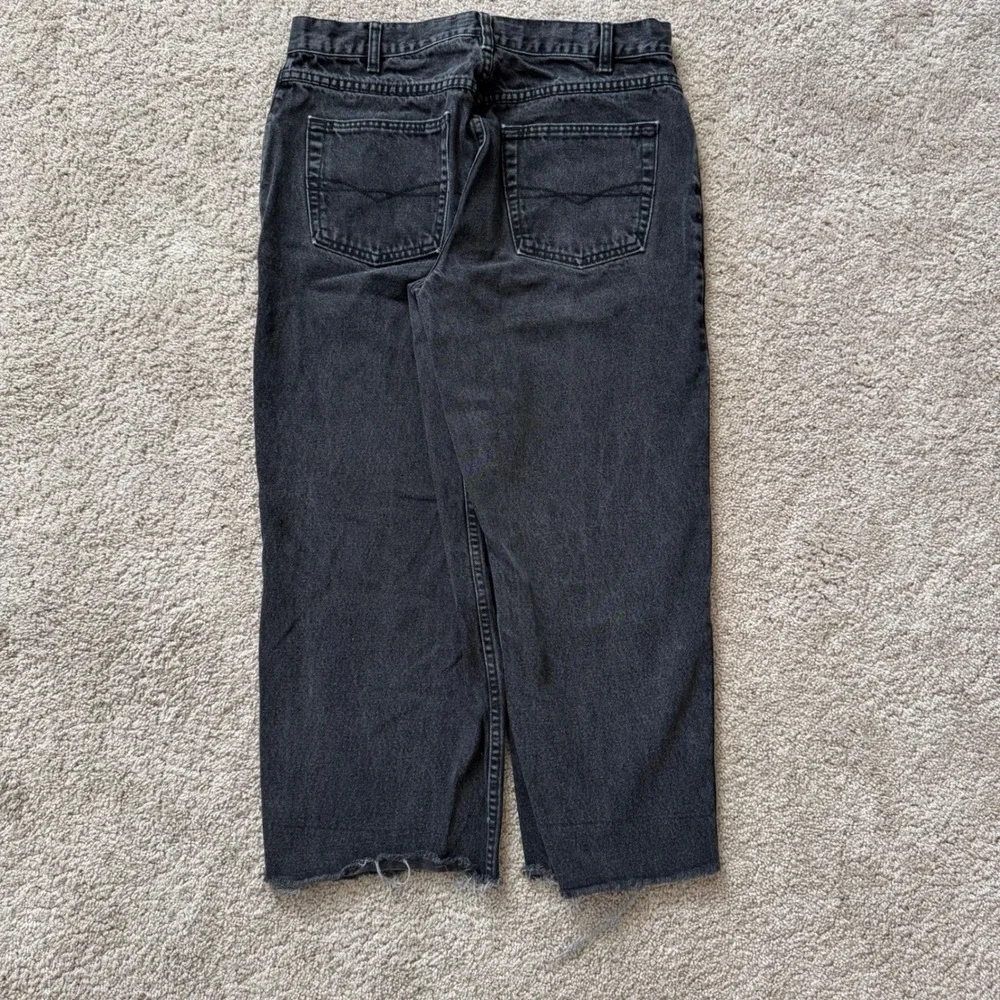 Y2K Anchor Blue Vintage Huge Baggy Skater Denim Wide Leg Jeans Size 33x25